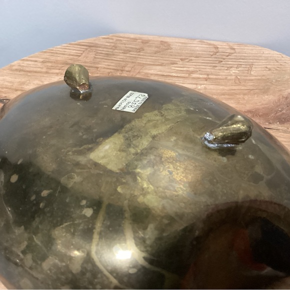 🟡 Vintage Heavy Brass Seashell Designed Ashtray - Candy Dish - Jewelry Display - Picture 12 of 16